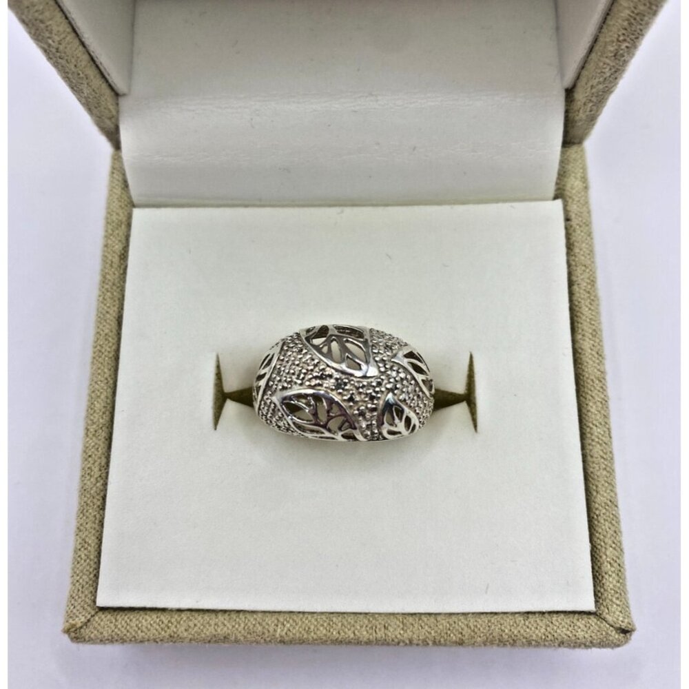 925 Silver Ring Size 4.5 Dome, Round Raised Smooth Ring
